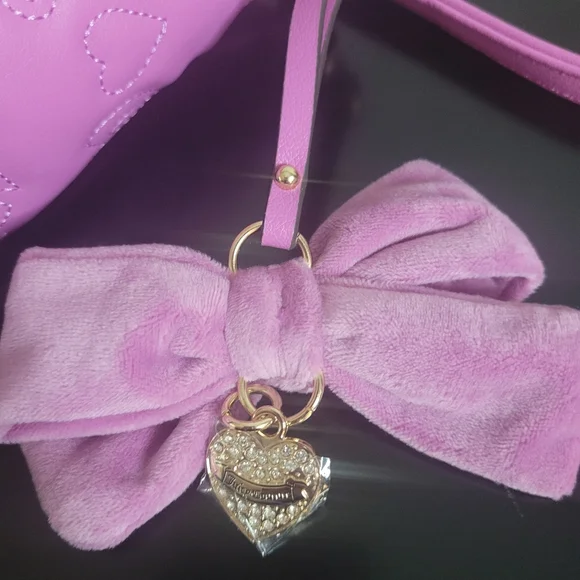Juicy Couture Purple Mini Bag with Heart Charm - Picture 4 of 9